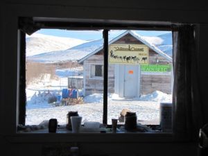 Communications shack from the main cabin