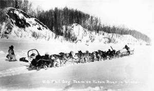 Mail driver on the Yukon River