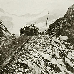 Crossing Thompson Pass on the Valdez-Fairbanks Road