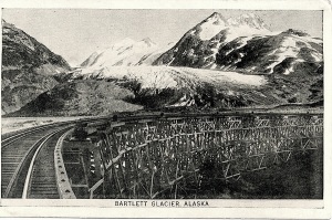 Bartlett Glacier postcard b:w