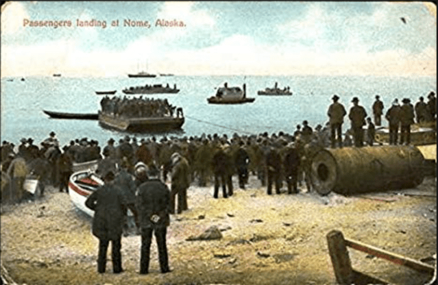 Nome passengers landing