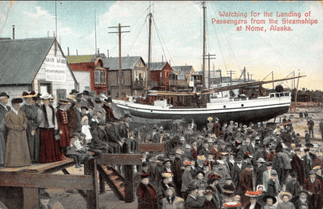 Nome watching passengers landing